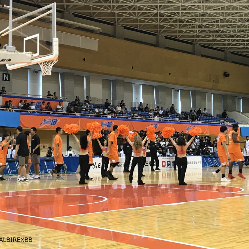 9月15日(土) 新潟アルビレックスBB　プレシーズンゲーム　VS　福島ファイヤーボンズ戦に出演致しました